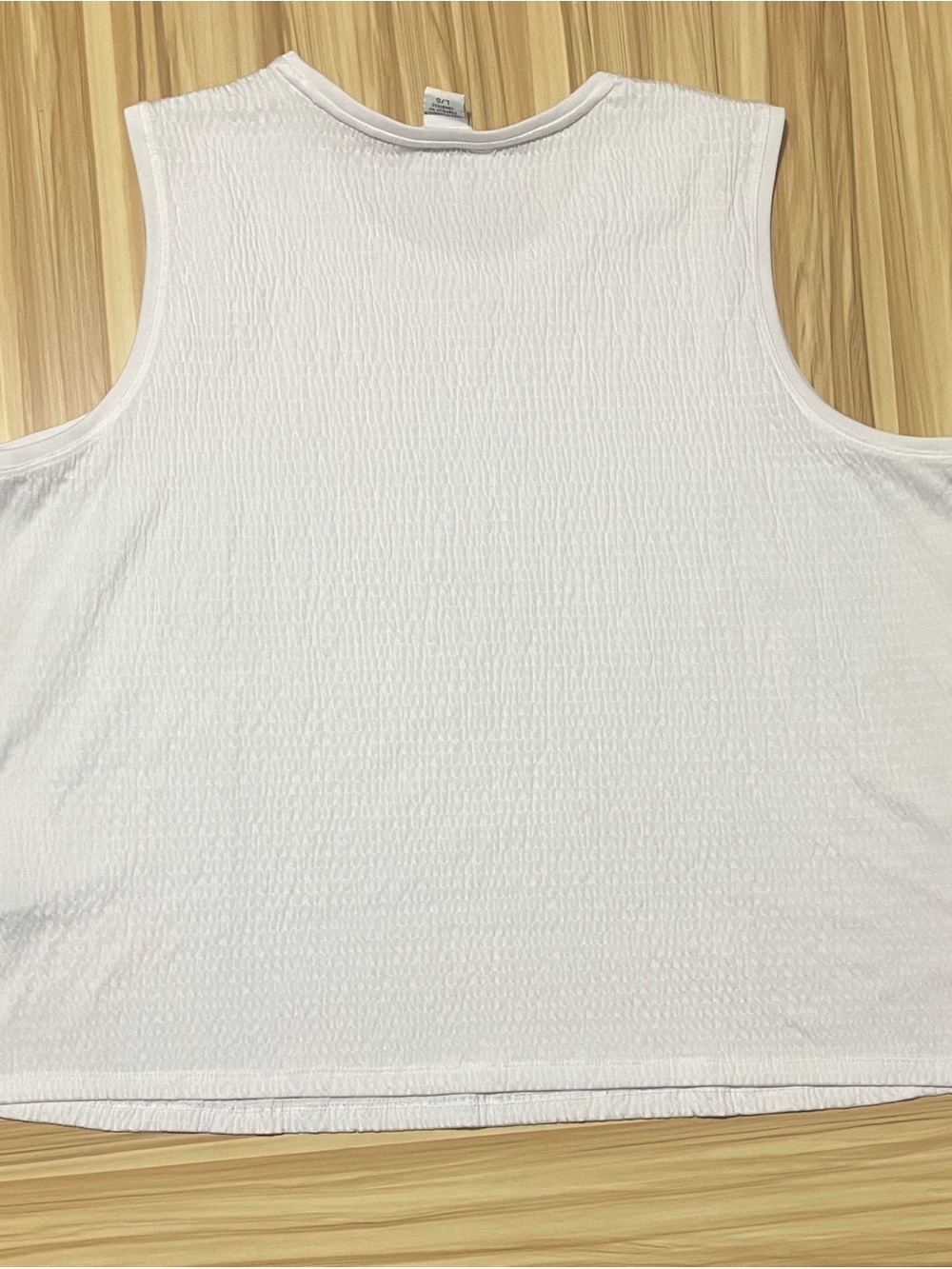Alia White Textured Ribbed Tank - Picture 7 of 7